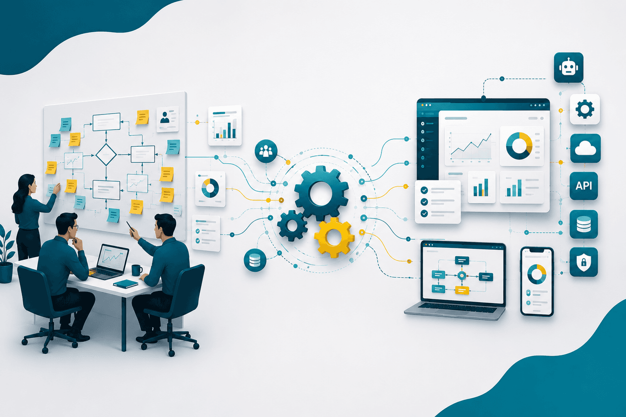 Business workflow transforming into software architecture